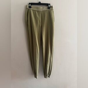 Lululemon softstreme relaxed high rise pants | olive green | size 4